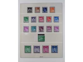 1945/49, postfrische in den Hauptnummern komplette Sammlungen Alliierte Besetzung und Bizone, dabei u.a. Mi.-Nr. A IX/II und 