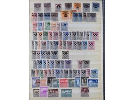 1941/44 (ca.), unused and used collection with over 85 covers and cards, including a fine group of Justice Court Fiscals used