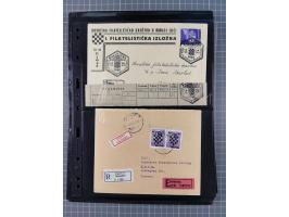 1941/44 (ca.), unused and used collection with over 85 covers and cards, including a fine group of Justice Court Fiscals used