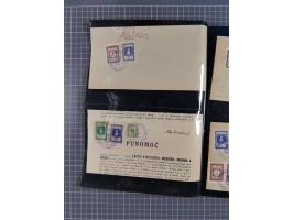 1941/44 (ca.), unused and used collection with over 85 covers and cards, including a fine group of Justice Court Fiscals used