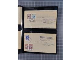 1941/44 (ca.), unused and used collection with over 85 covers and cards, including a fine group of Justice Court Fiscals used