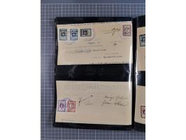 1941/44 (ca.), unused and used collection with over 85 covers and cards, including a fine group of Justice Court Fiscals used