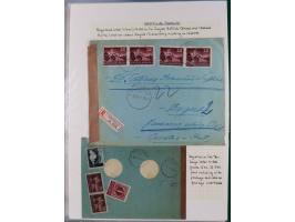 1941/44, selection of 24 covers and cards, including Postage Dues, some interesting usages including Paid in Cash and censore