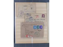 1829/1952, &nbsp;Partie mit 31 Belegen, inkl. Feldpost, Alt Württemberg, Danzig und Fr. Zone, etc., sauber im Album