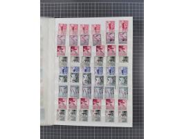 1941/43, postfrischer Doubletten-Bestand, inklusive Dienstmarke und Portomarken, Mi.-Nr. 1-107 komplett sowie Bl. 1-4, jede W