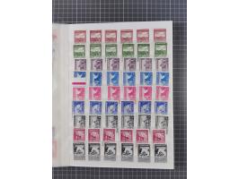 1941/43, postfrischer Doubletten-Bestand, inklusive Dienstmarke und Portomarken, Mi.-Nr. 1-107 komplett sowie Bl. 1-4, jede W