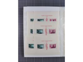 1941/43, postfrischer Doubletten-Bestand, inklusive Dienstmarke und Portomarken, Mi.-Nr. 1-107 komplett sowie Bl. 1-4, jede W