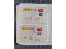 1813/1955, Partie mit 50 Briefen und Karten, dabei Vorphila, interessante Verwendungen ab Strubel, mit Luftpost, Mehrfach- un