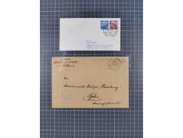 1892/1956, kleine Partie Schiffspost, Schwerpunkt nach 1930, dabei u.a. 1892 Entlassungs-Zeugniss von “Hamburg-Amerikanische 