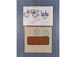 1892/1956, kleine Partie Schiffspost, Schwerpunkt nach 1930, dabei u.a. 1892 Entlassungs-Zeugniss von “Hamburg-Amerikanische 