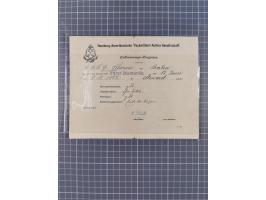 1892/1956, kleine Partie Schiffspost, Schwerpunkt nach 1930, dabei u.a. 1892 Entlassungs-Zeugniss von “Hamburg-Amerikanische 