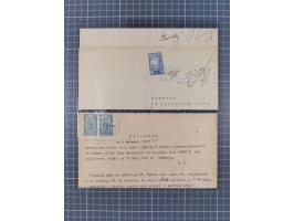 1919/29 (ca.), 30 fiscal documents franked with adhesives from the 1919 issue used as fiscals, some interesting usages and co