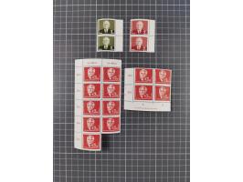 1949/53, postfrische Partie, fast ausschließlich in Bogen teilen und Bogen, dabei Bach (50), Köpfe II (ca. 10), etc.