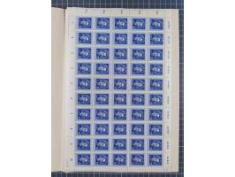 1949/53, postfrische Partie, fast ausschließlich in Bogen teilen und Bogen, dabei Bach (50), Köpfe II (ca. 10), etc.