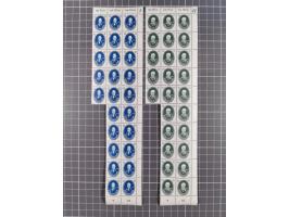 1949/53, postfrische Partie, fast ausschließlich in Bogen teilen und Bogen, dabei Bach (50), Köpfe II (ca. 10), etc.