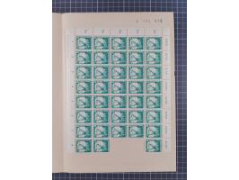 1949/53, postfrische Partie, fast ausschließlich in Bogen teilen und Bogen, dabei Bach (50), Köpfe II (ca. 10), etc.