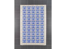 1949/53, postfrische Partie, fast ausschließlich in Bogen teilen und Bogen, dabei Bach (50), Köpfe II (ca. 10), etc.