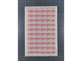 1949/53, postfrische Partie, fast ausschließlich in Bogen teilen und Bogen, dabei Bach (50), Köpfe II (ca. 10), etc.