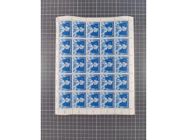 1949/53, postfrische Partie, fast ausschließlich in Bogen teilen und Bogen, dabei Bach (50), Köpfe II (ca. 10), etc.