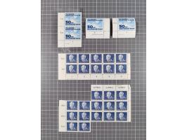 1949/53, postfrische Partie, fast ausschließlich in Bogen teilen und Bogen, dabei Bach (50), Köpfe II (ca. 10), etc.