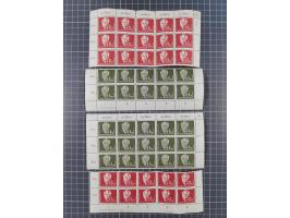 1949/53, postfrische Partie, fast ausschließlich in Bogen teilen und Bogen, dabei Bach (50), Köpfe II (ca. 10), etc.