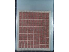 1945/46, postfrische Partie Bogen, in den Hauptnummern fast komplett, dabei 2 Bogen Mi. 72