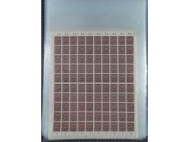 1945/46, postfrische Partie Bogen, in den Hauptnummern fast komplett, dabei 2 Bogen Mi. 72