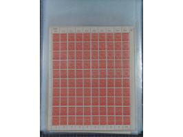 1945/46, postfrische Partie Bogen, in den Hauptnummern fast komplett, dabei 2 Bogen Mi. 72