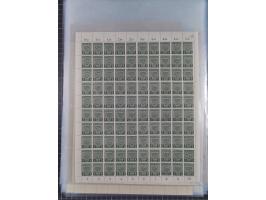 1945/46, postfrische Partie Bogen, in den Hauptnummern fast komplett, dabei 2 Bogen Mi. 72