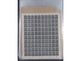 1945/46, postfrische Partie Bogen, in den Hauptnummern fast komplett, dabei 2 Bogen Mi. 72