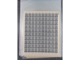 1945/46, postfrische Partie Bogen, in den Hauptnummern fast komplett, dabei 2 Bogen Mi. 72