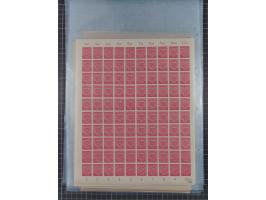 1945/46, postfrische Partie Bogen, in den Hauptnummern fast komplett, dabei 2 Bogen Mi. 72