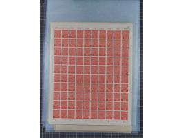 1945/46, postfrische Partie Bogen, in den Hauptnummern fast komplett, dabei 2 Bogen Mi. 72