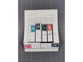 1948/51, small group of unused stamps including 1948 3 m.-65 m. New Year, horizontal tete-beche gutter pairs with plate nos.,