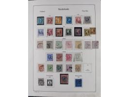 1852/1970, unused and later mnh collection on album leaves, classic with 1852/64 used examples, Armenwet overprinted five val