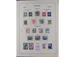 1852/1970, unused and later mnh collection on album leaves, classic with 1852/64 used examples, Armenwet overprinted five val