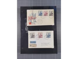 1948/54, mostly used and mint never hinged collection inkl. some First Day Covers, covers, postal stationeries and stamps wit