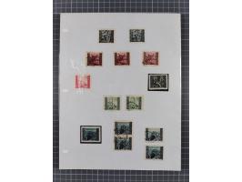 1945/47, unused/mint never hinged and used collection with five covers/cards, with u.o. Mi.-No. 32Y mint never hinged, rare M