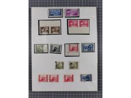 1945/47, unused/mint never hinged and used collection with five covers/cards, with u.o. Mi.-No. 32Y mint never hinged, rare M