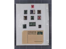 1945/47, unused/mint never hinged and used collection with five covers/cards, with u.o. Mi.-No. 32Y mint never hinged, rare M