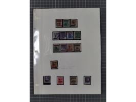 1945/47, unused/mint never hinged and used collection with five covers/cards, with u.o. Mi.-No. 32Y mint never hinged, rare M