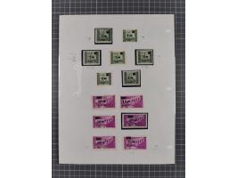 1945/47, unused/mint never hinged and used collection with five covers/cards, with u.o. Mi.-No. 32Y mint never hinged, rare M