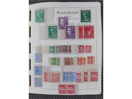1945/49, in den Hauptnummern überkomplette fast ausschließlich postfrische Sammlung, dabei Postmeistertrennungen, ZD, Potscht