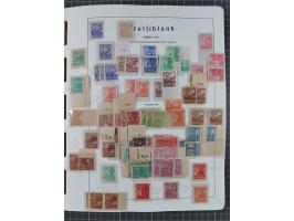 1945/49, in den Hauptnummern überkomplette fast ausschließlich postfrische Sammlung, dabei Postmeistertrennungen, ZD, Potscht