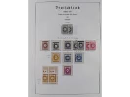 1945/49, in den Hauptnummern überkomplette fast ausschließlich postfrische Sammlung, dabei Postmeistertrennungen, ZD, Potscht