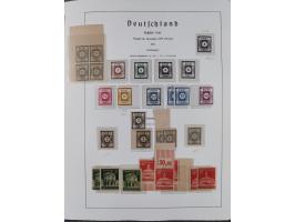 1945/49, in den Hauptnummern überkomplette fast ausschließlich postfrische Sammlung, dabei Postmeistertrennungen, ZD, Potscht