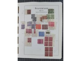 1945/49, in den Hauptnummern überkomplette fast ausschließlich postfrische Sammlung, dabei Postmeistertrennungen, ZD, Potscht