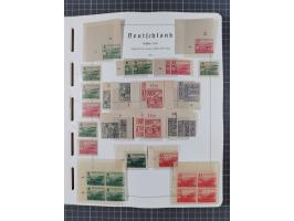 1945/49, in den Hauptnummern überkomplette fast ausschließlich postfrische Sammlung, dabei Postmeistertrennungen, ZD, Potscht