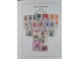 1945/49, in den Hauptnummern überkomplette fast ausschließlich postfrische Sammlung, dabei Postmeistertrennungen, ZD, Potscht