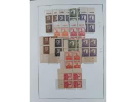 1945/49, in den Hauptnummern überkomplette fast ausschließlich postfrische Sammlung, dabei Postmeistertrennungen, ZD, Potscht